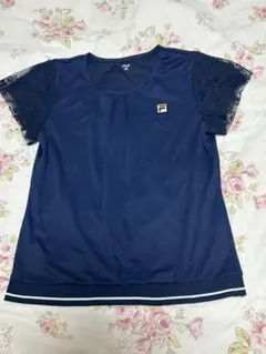 FILA レース袖 半袖Tシャツ　L
