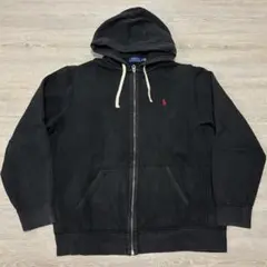 タ*テ様 POLO RALPH LAUREN XL ポニー刺繍 ジップパーカー