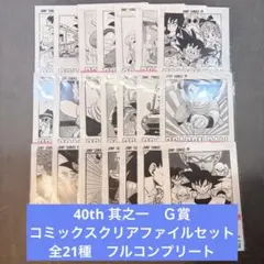 ドラゴンボール 一番くじ 40th 其之一 G賞 クリアファイル 全21種