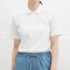 CINEMA CLUB トップス カットソー ポロシャツ ホワイト Lサイズ