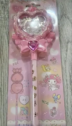 【廃番&レアすぎる♡】マイメロディ魔法ステッキみたいなペン&メモセット
