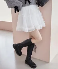 MAJESTIC LEGON シアーギャザーフリルミニスカパンのサムネイル