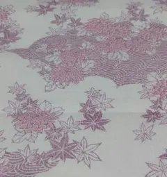 紅葉模様の生地 約220×36 昭和レトロ ヴィンテージ