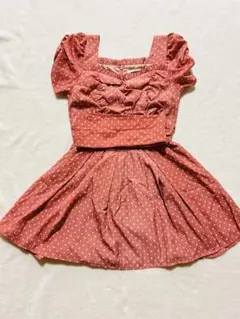 dazzlin ドット柄ノースリーブワンピース