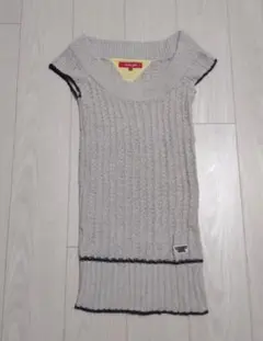 TOMMY GIRL トミーガール 半袖 ワンピース S グレー