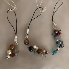 天然石ビーズストラップ