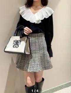 《美品》スナイデル　ツイードミニスカート