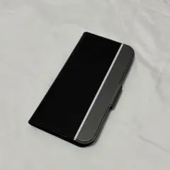 ⭐️ iPhone14pro max手帳型ケース ブラック✖️グレー カード収納