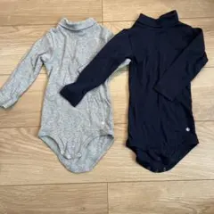 PETIT BATEAU 長袖ボディ 2枚セット 12m/74cm
