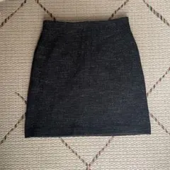 エムプルミエ　ツイード　台形スカート 36