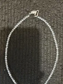 水晶　シルバー留め具 ネックレス