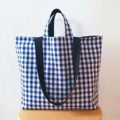 エルベシャプリエ ギンガムチェック トートバッグ＊ - メルカリ
