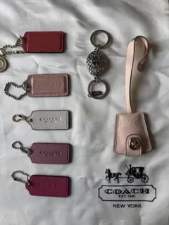 20点まとめ売り！ COACH コーチ チャーム キーホルダー タグ COACH コーチ タグ キーホルダー キーリング チャーム セット ➇