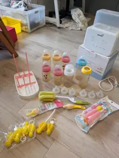 Pigeon　哺乳瓶8本とミルクウォーマー　その他付属品