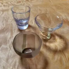 ガラス製お猪口 3点セット