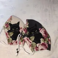 インナーマスク大きめ猫柄ハンドメイド