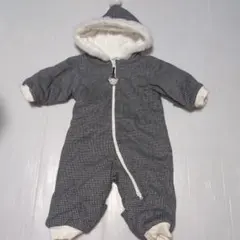 70★ファミリア★かぎ編みファミちゃんジップトップ！防寒つなぎ★ジャンプスーツ