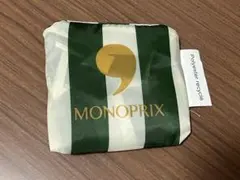 【MONOPRIXモノプリ】パリ エコバッグ ストライプ・グリーン