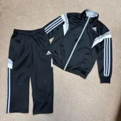 adidas ブラック ジャージ 上下セット