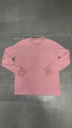 ユニクロ　UNIQLO サーマルロンT ピンク