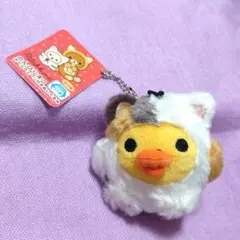 プライズ品 キイロイトリ のんびりネコ ぬいぐるみ 三毛猫