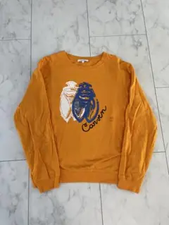 00s y2k 美品　カルヴェン　CARVEN オレンジ スウェット M