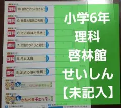 【未記入】小学6年 理科 啓林館 せいしん 正進社 カラーテスト 小6のサムネイル