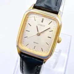 メンズ セイコー SPIRIT クォーツ スクエアケース ドレスウォッチ 稼働品