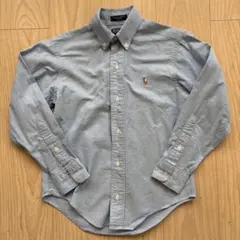 【美品】ブルー　ポロラルフローレン　キッズシャツ　サイズ10