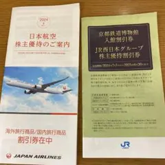 日本航空・JR西日本 株主優待券セット