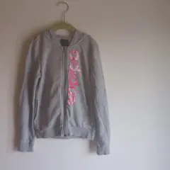 美品　adidas グレー パーカー 140