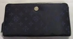 （値下げ）ラシット ラウンドジップウォレット 長財布 黒/紺のサムネイル