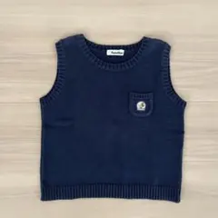 familiar ファミリア ベスト 120cm 美品 ネイビー　濃紺