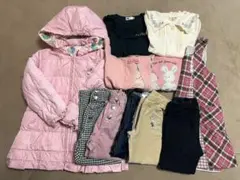 女の子服 まとめ売り 110 アウター入り　11点