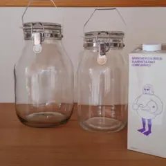 セラーメイト取手付き保存容器 3L、2Lのセット　梅仕事　梅シロップ梅ジュースのサムネイル