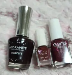 Prorance ダークレッド ネイルカラー セット(レッド)のサムネイル