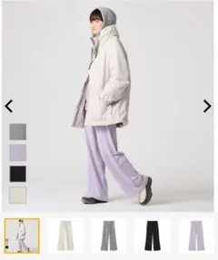 レディース撥水スウェットパンツ　ライトグレー