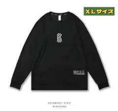 新品 tシャツ XL メンズ 黒 長袖　バスケ カイリー NBA　Tシャツ