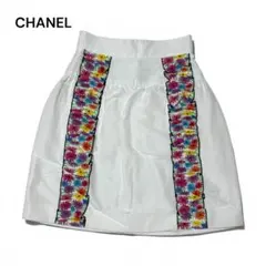 CHANEL シャネル ココマーク フラワーライン スカート 34のサムネイル