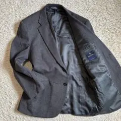 【XL相当】ブルックスブラザーズ ヘリンボーン テーラードジャケット グレー系