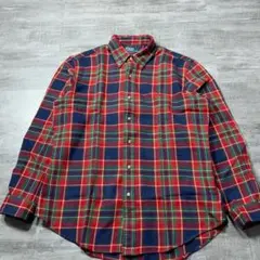 90s 美品 ポロバイラルフローレン チェック フランネルシャツ L 長袖