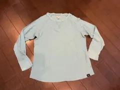 L.L.Beanワッフル長袖カットソー☆サーマルライトブルーM☆エルエルビーンのサムネイル