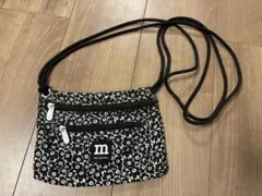 m*_様 トラベルショルダーバッグ　　ウニッコ柄　黒