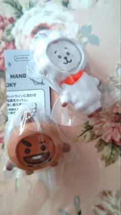 BT21 フォトフレームマスコット　RJ、shookyセット