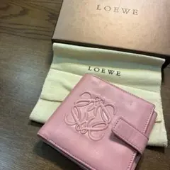 LOEWE Anagram ロエベ アナグラム 二つ折り財布 レザー 箱