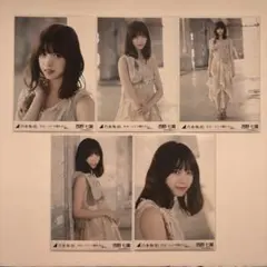 乃木坂46 西野七瀬 女は一人じゃ眠れない 生写真 5種コンプ 選抜ver