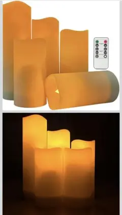 LEDキャンドル 12個セット リモコン付き 防水