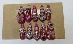 ネイルチップ 量産型 地雷系 サブカル 女児ネイル 魔法少女 平成女児