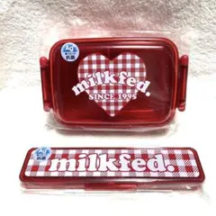【新品未使用】milkfed. 弁当箱 箸セット レッドのサムネイル