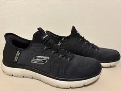 【美品】SKECHERS ブラック スニーカー スリップインズ 27.5㎝